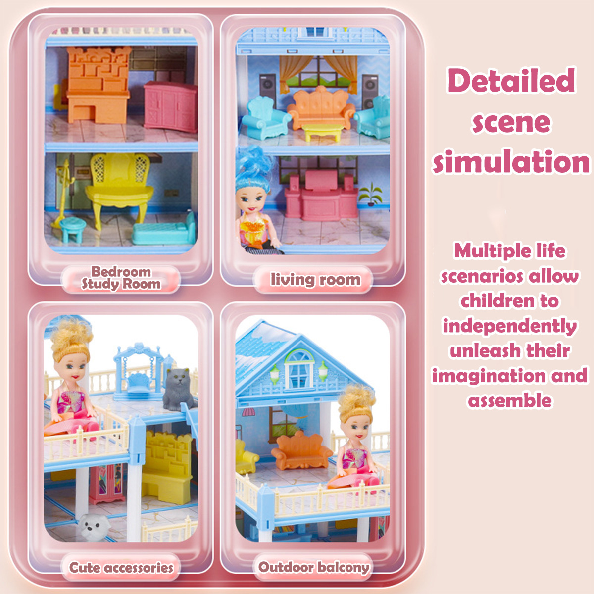 Kız Oyuncak Bebek Evi 3D Monta - Philodendron Pink Princess incelemesi ve fiyatı