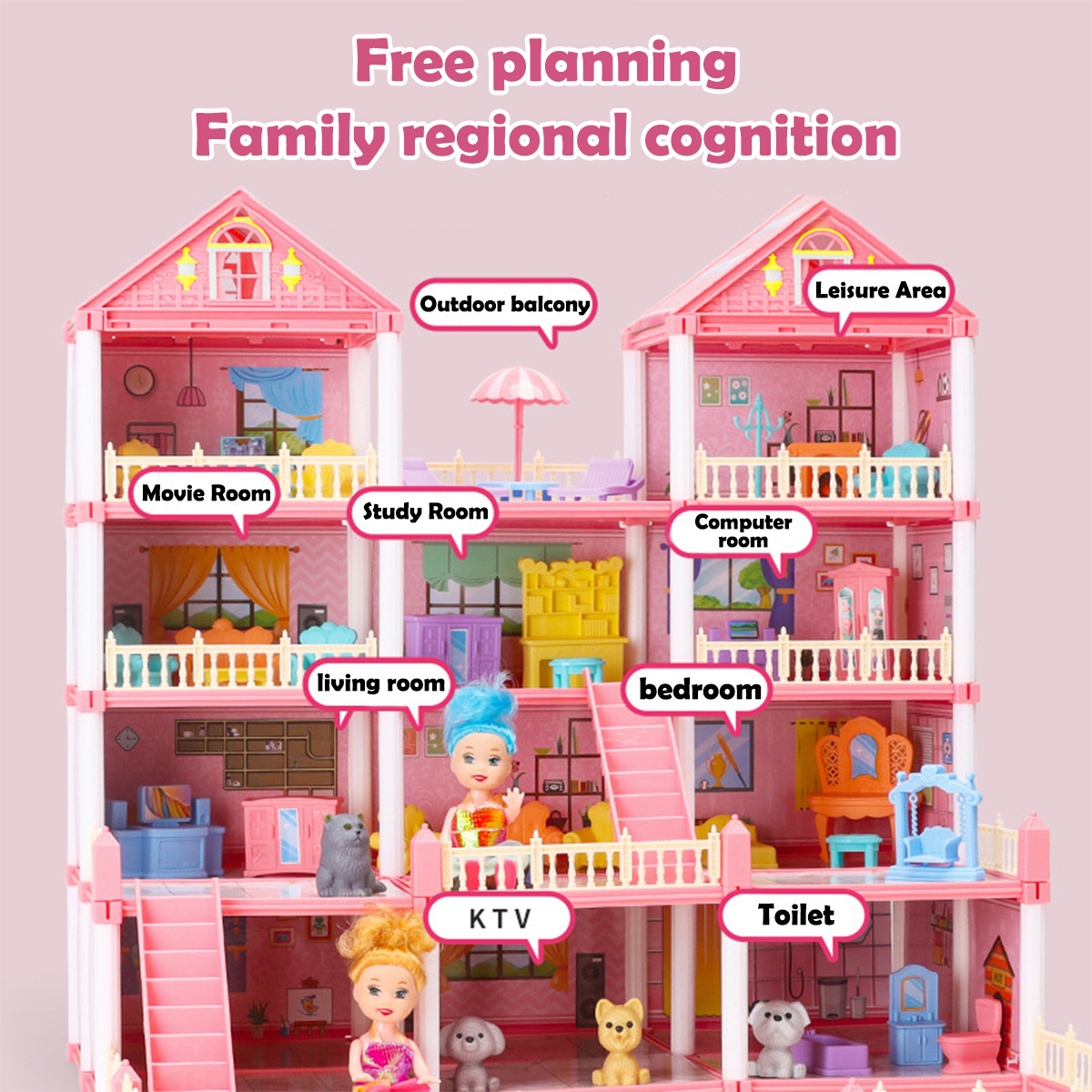 Kız Oyuncak Bebek Evi 3D Monta - Philodendron Pink Princess incelemesi ve fiyatı